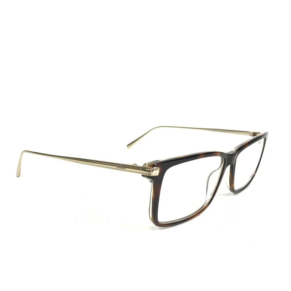Omega Eyeglasses Frames OM 5014 056 Brown Tortoise Gold Rectangular 58-14-145